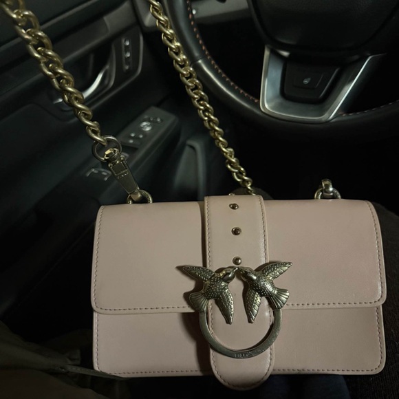 Pinko Blush Mini Bag with Bird Detail - Picture 3 of 3